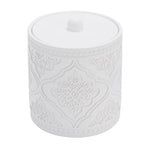 arabesque resin bath accessory 4pc. set- white